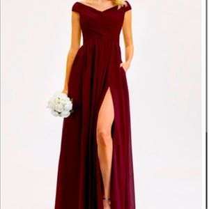 JJs house bridesmaid dress ink blue - worn once